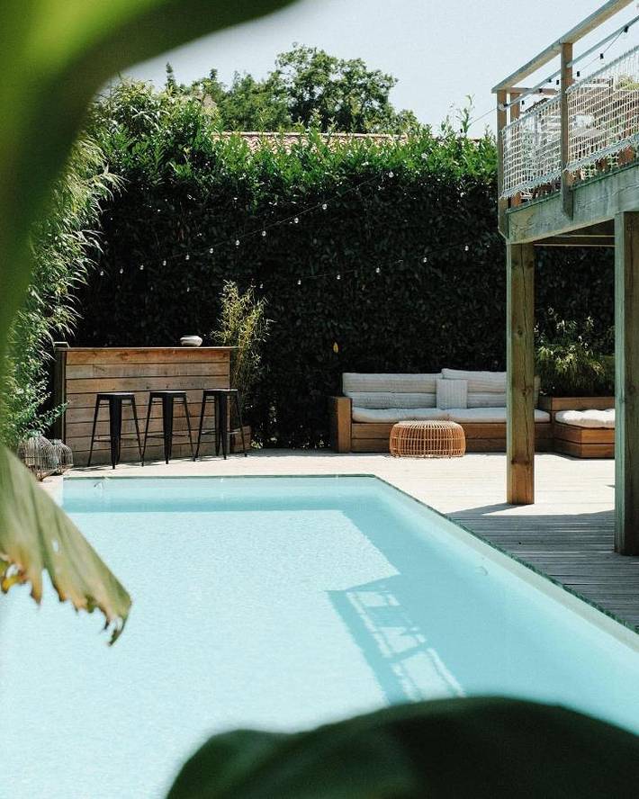 Chambre d’hôte pour 2 personnes, avec Terrasse et Jardin ainsi que Piscine et Sauna à Seignosse