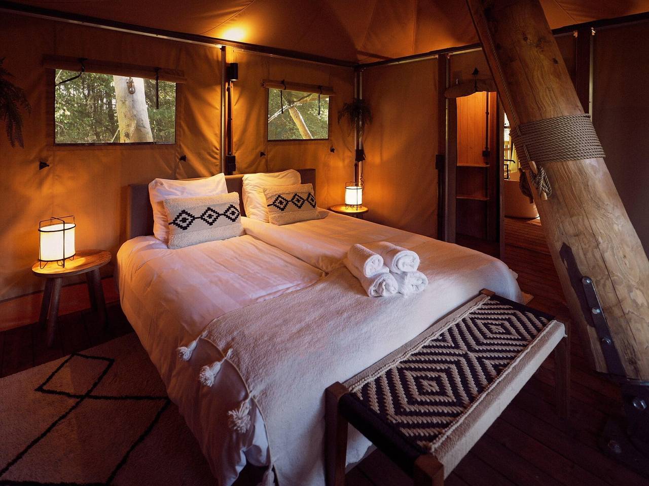 Wolderwijd Lake Glamping Tent in Flevoland