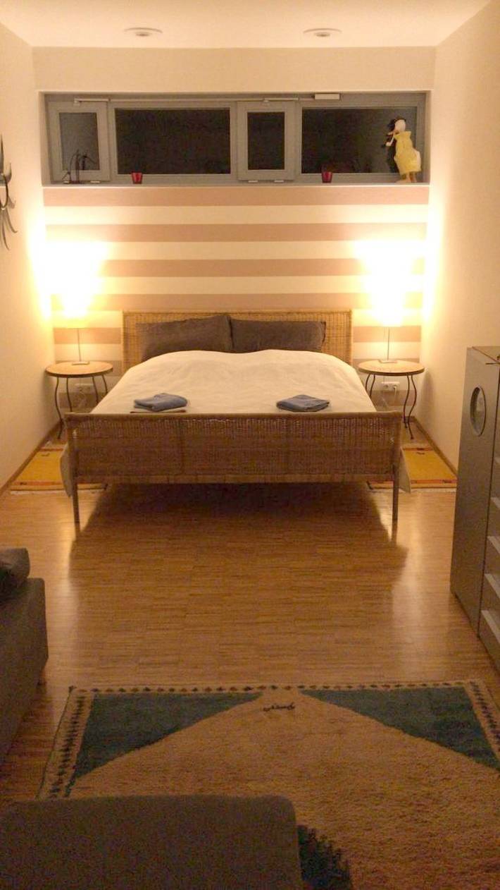 Ferienwohnung für 6 Personen, mit Balkon und Terrasse sowie Garten und Ausblick