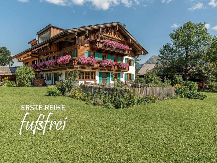 Ferienwohnung für 4 Personen, mit Garten und Seeblick sowie Ausblick in Grän
