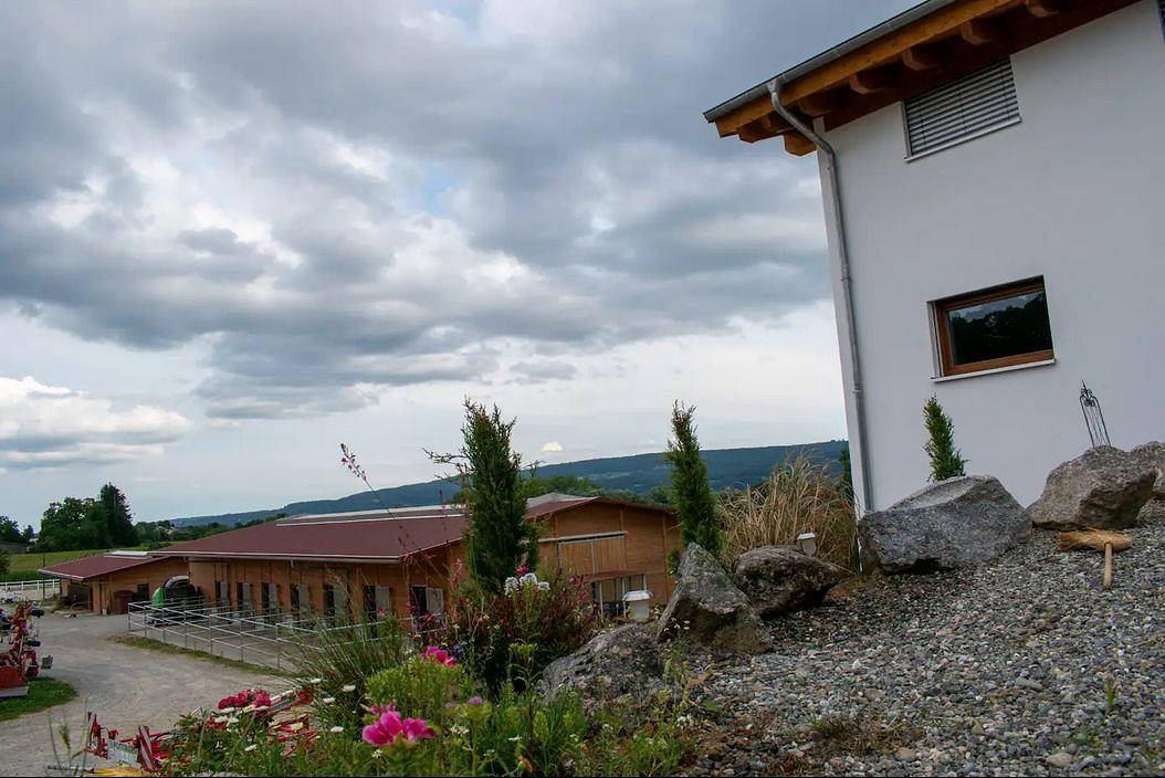 Ganze Ferienwohnung, Ferienwohnung Hof Hinteregg - 2-Zimmer-Wohnung, Pferdehof, Balkon, 63 qm in Gaienhofen, Untersee