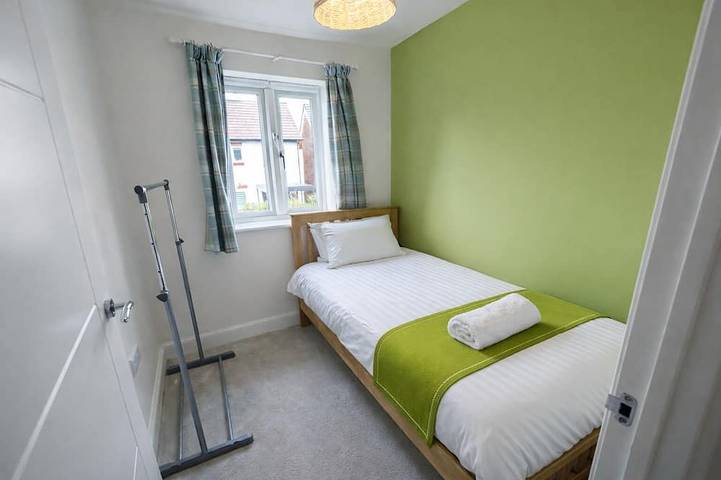 Ferienhaus-Business-Eigenes Badezimmer-Blick auf die Landschaft-Rudge House in Staffordshire