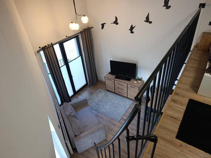 Loft dla 4 osób, z Balkon w Poznań