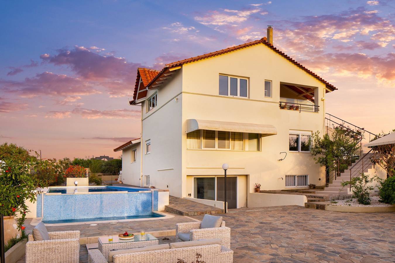 Villa für 9 Personen mit Meerblick in Chorafakia, Akrotiri (Chania)