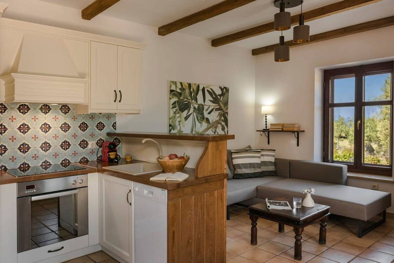 Ferienhaus für 6 Personen mit Balkon in Petrovouni, Kardamyli