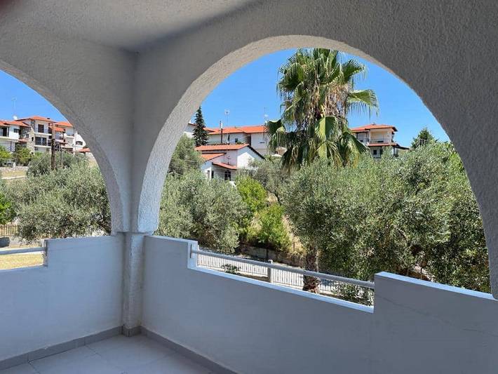 Holiday apartment for 5 people, with garden and balcony, child-friendly in Halkidiki
