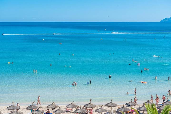 Location de vacances pour 4 personnes, avec bassin pour enfant ainsi que jardin et piscine dans Playa de Muro - 3
