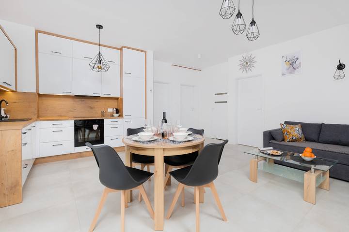 Apartament wakacyjny dla 6 osób, z Ogród w Krokowa