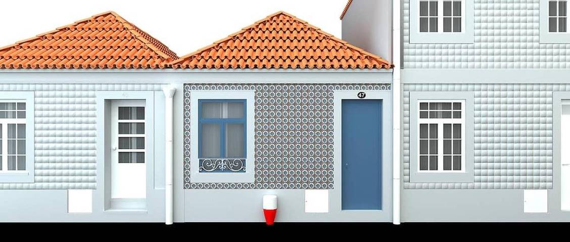 Ferienhaus für 4 Personen, mit Terrasse und Garten in Aveiro