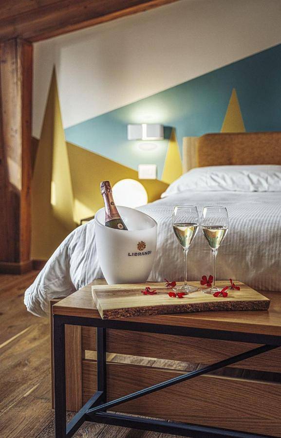 Chambre d’hôte pour 2 personnes, avec Terrasse ainsi que Jardin et Vue à Bianchi