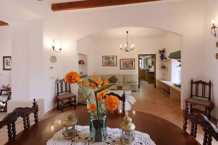 Finca für 6 Personen, toller Garten mit privatem Pool in S'Horta, Nähe Cala Dor in s'Horta, Felanitx