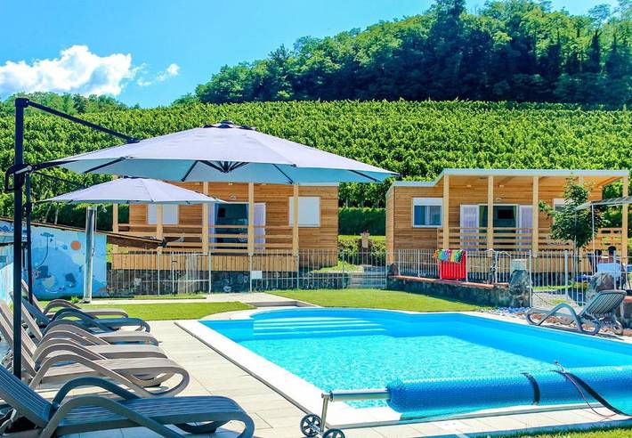 Villaggio vacanza per 5 persone, con Balcone e Terrazza nonché Giardino e Piscina per bambini in Slovenia