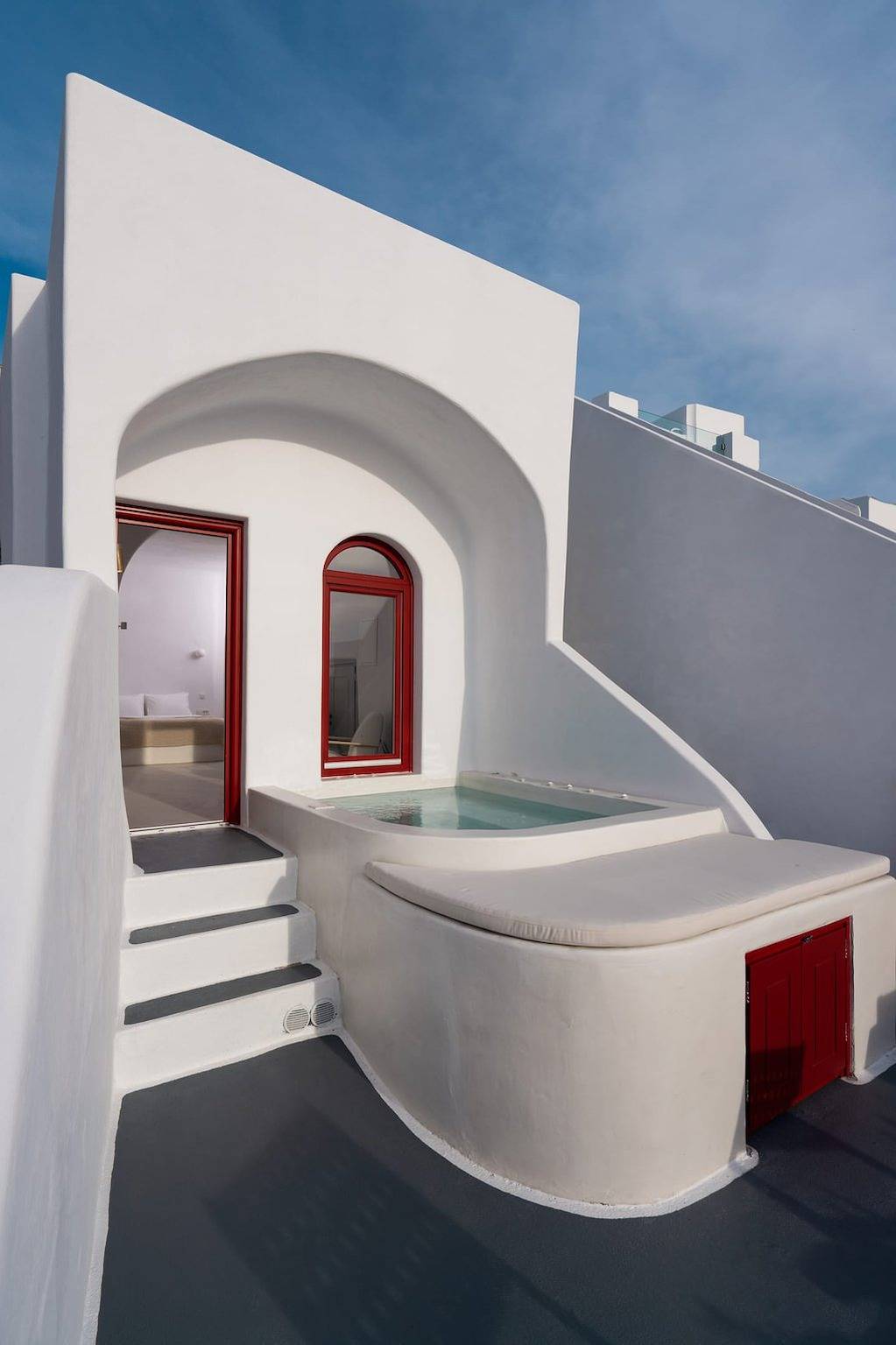 Magnificent Santorini Villa | Deluxe Suite with Private Jacuzzi & Caldera Sea View | Imerovigli in Imerovigli, Santorini