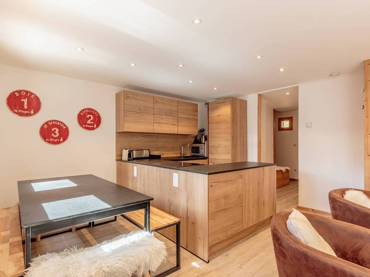 Chalet lumineux avec 4 chambres et parking à La Plagne in La Plagne, La Plagne-Tarentaise