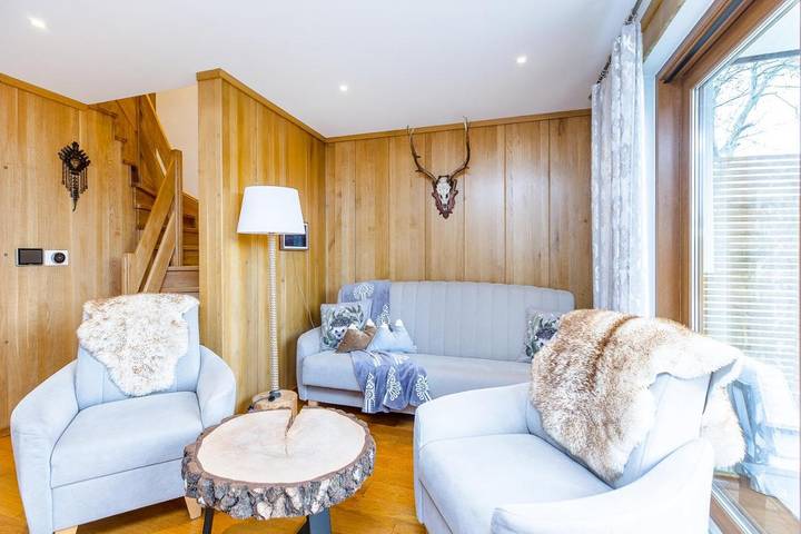Apartament wakacyjny dla 5 osób, z Balkon i Taras oraz Ogród i Widok w Czarna Góra