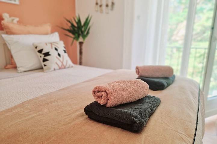 Appartement de vacances pour 5 personnes, avec jardin et balcon, animaux acceptés