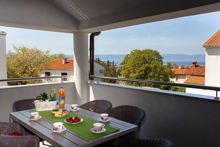Ferienwohnung für 6 Personen, mit Balkon/Terrasse