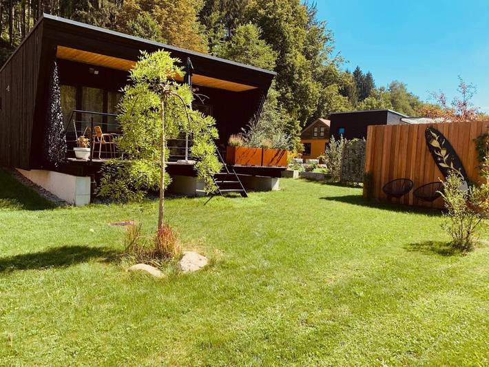 Ferienhaus für 4 Personen, mit Garten und Ausblick