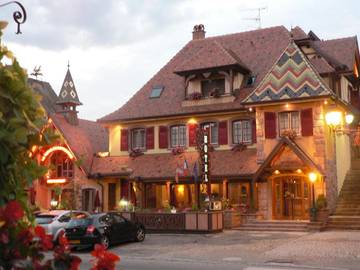 Hôtel pour 2 personnes, avec terrasse, animaux acceptés à Mittelwihr