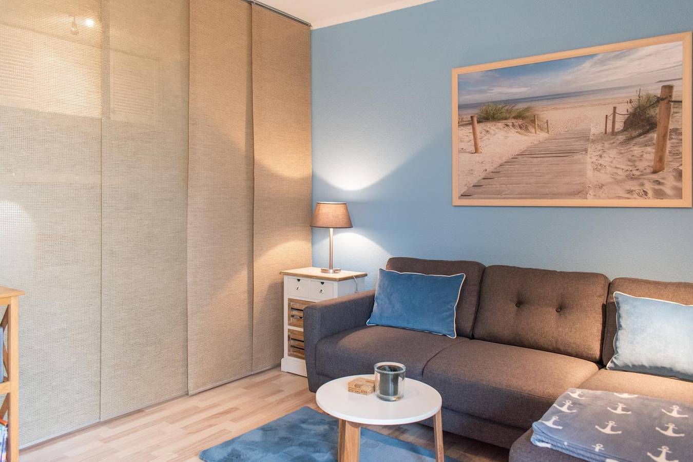 Niedliche Ferienwohnung Strandterrasse mit Terrasse und dem Meer vor der Tür, foto 10