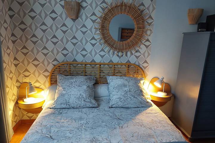 Air-conditioned 4-person house with garden and pool 10 minutes from the beach in Elne, Mittelmeerküste (Frankreich)