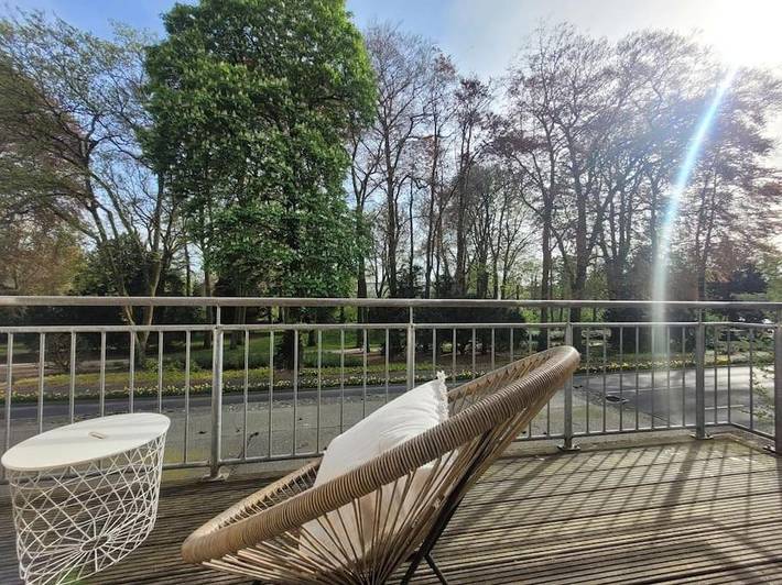 Ferienwohnung für 3 Personen, mit Balkon und Ausblick sowie Seeblick in Warendorf