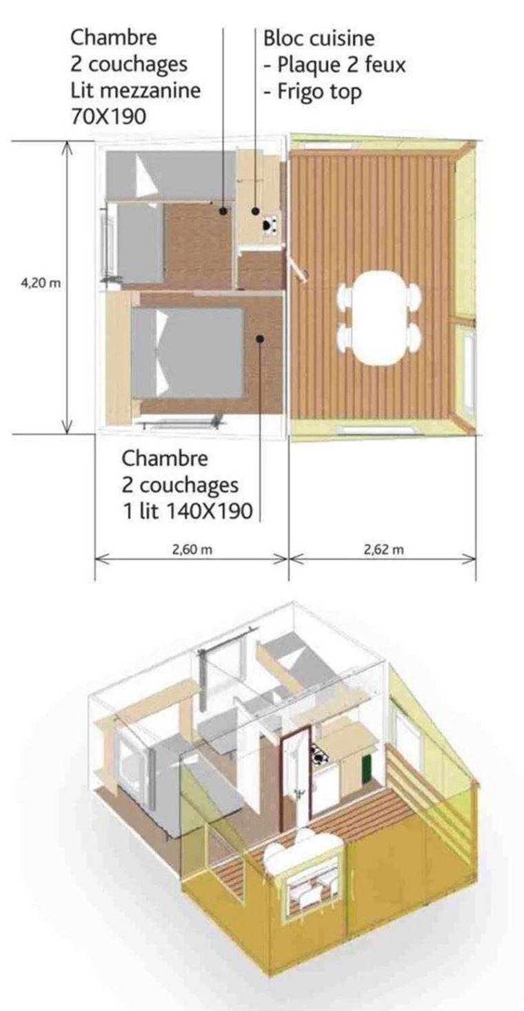 Zecamping 3* pataugeoire piscine animaux acceptés locatif 20m2 4 pers in Bauduen, Région de Brignoles