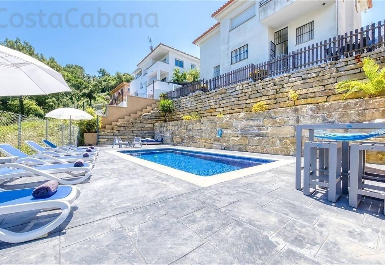 Villa "Costacabana - Fransisca" with Mountain View, Private Pool & Wi-Fi in Blanes, Costa Brava