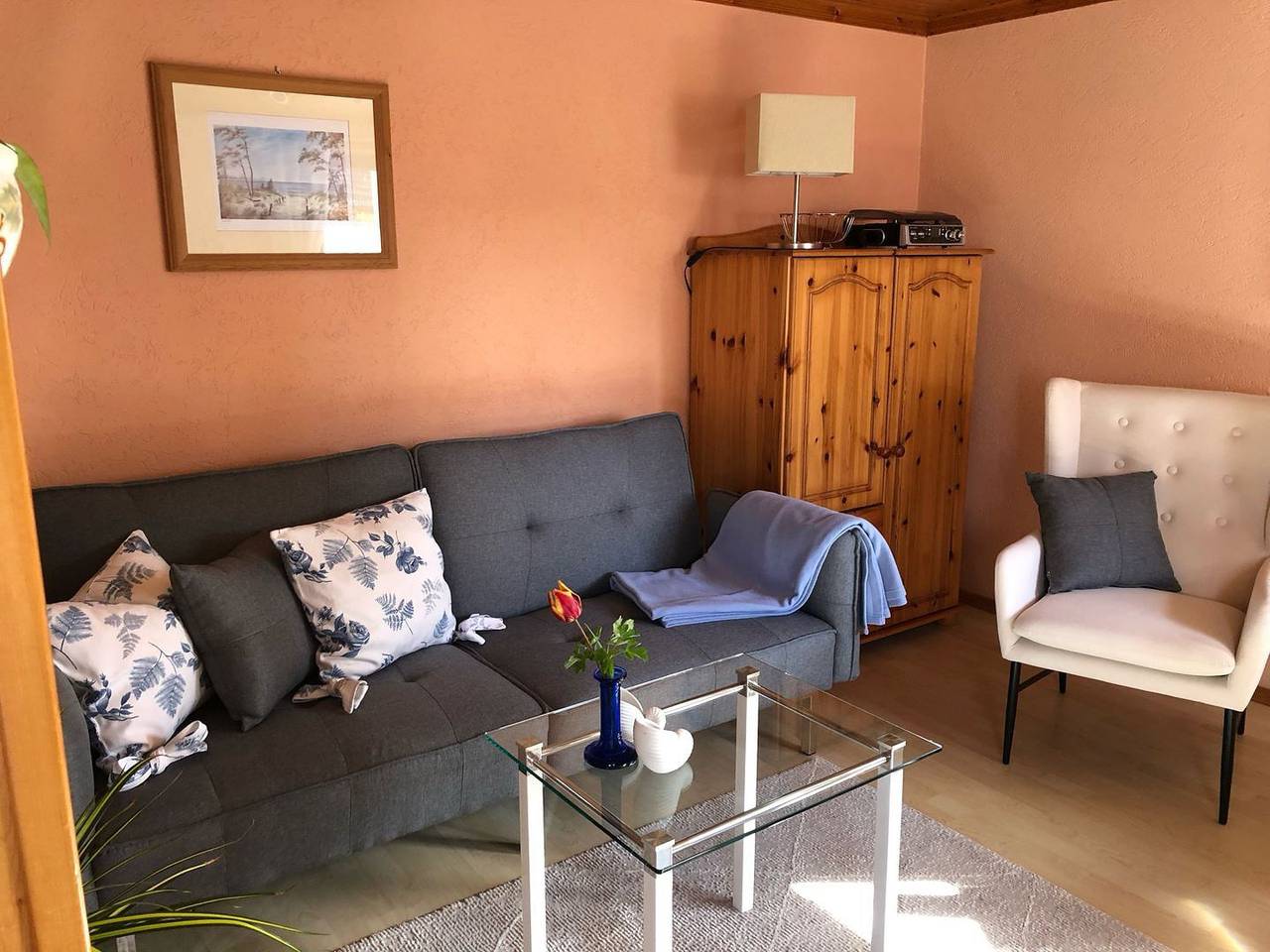 Kleines Reet gedecktes Ferienhaus für zwei Pers. nahe Hafen - Darßer Ferienkate in Wieck am Darß, Fischland - Darß - Zingst