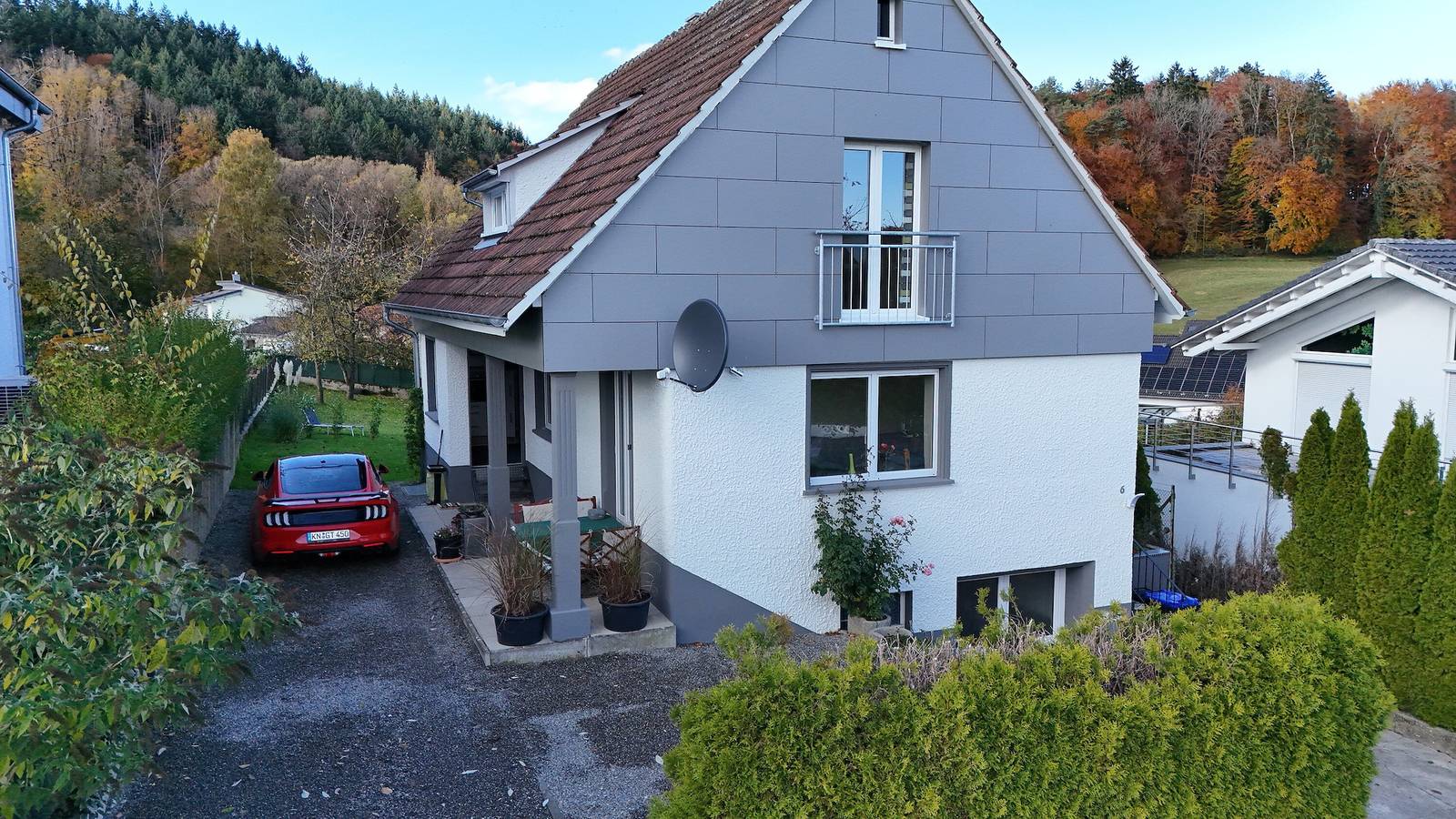 Ferienhaus 'Spes' mit Bergblick, privater Terrasse und Wi-Fi in Stockach, Landkreis Konstanz