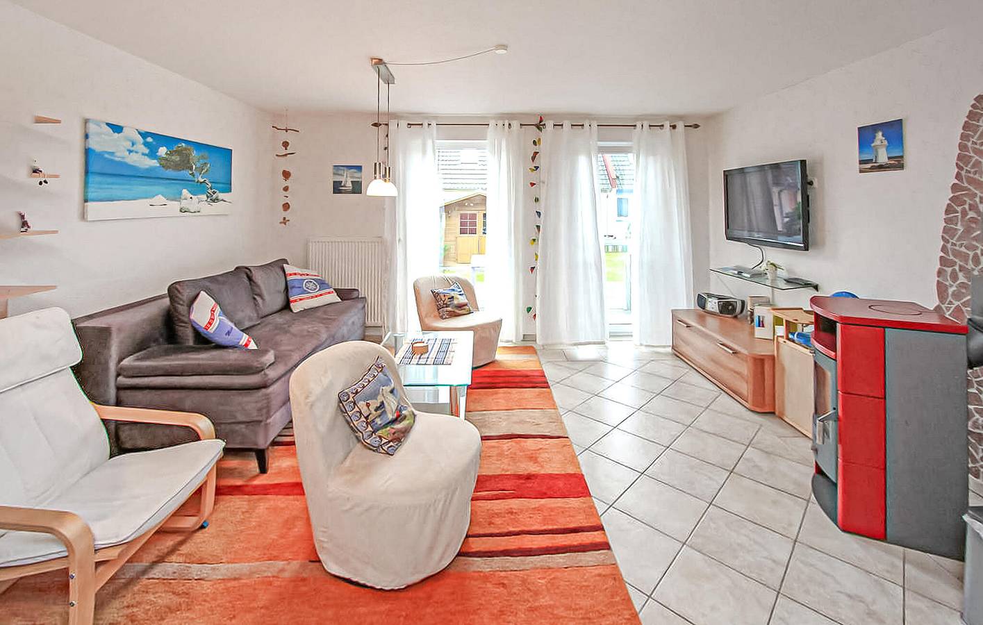 Charmante Wohnung mit Terrasse, Parkplatz & TV in der Nähe von Bodstedt Küstenlinie in Pruchten, Vorpommern