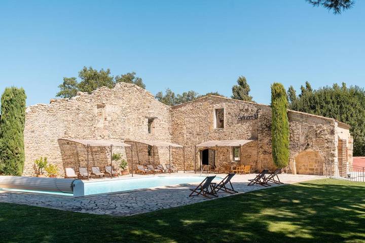 Gîte pour 10 personnes, avec piscine ainsi que jardin et vue à Caux - 3