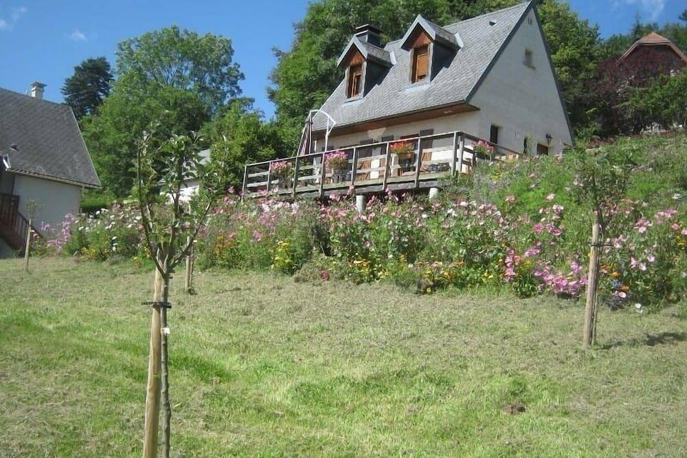 Sancy orchards in Murol, Volcans d'Auvergne Regional Nature Park