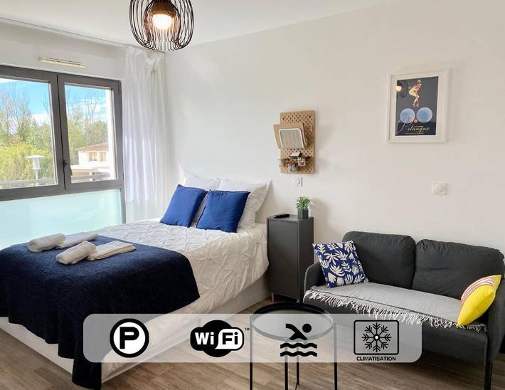 Apartamento de vacaciones para 2 personas, con piscina además de vistas y jardín - 1