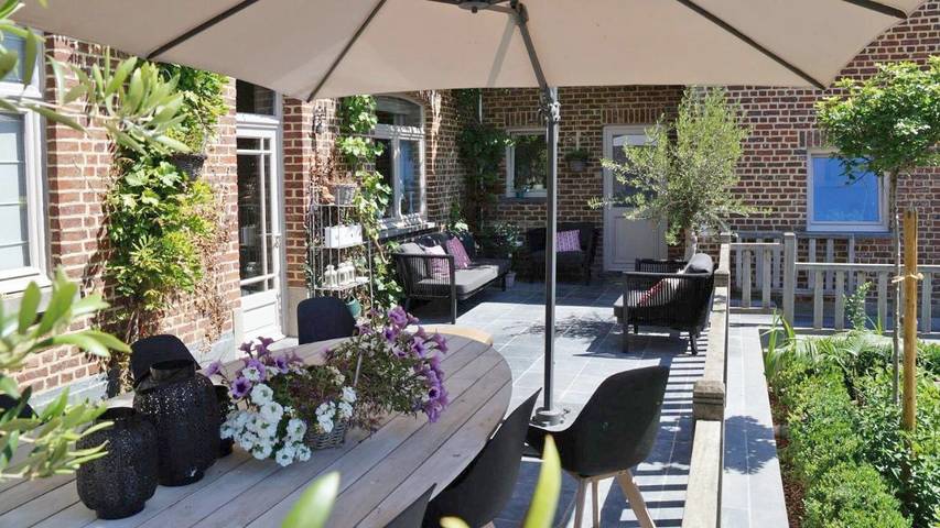 Chambre d’hôte pour 4 personnes, avec terrasse et vue à Boutersem