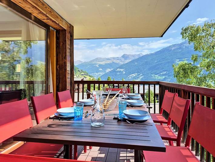 Ferienwohnung für 7 Personen, mit Balkon und Sauna in Grimentz