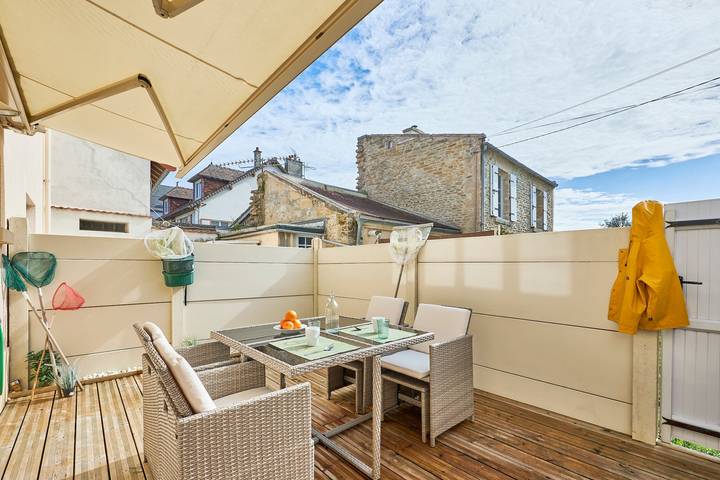 Gîte pour 3 personnes, avec Terrasse à Saint-Aubin-sur-Mer (Calvados)