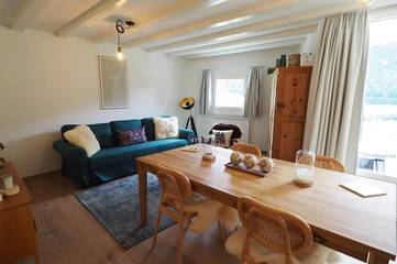 Ferienwohnung für 2 Personen, mit Garten und Sauna sowie Terrasse, mit Haustier in La Punt-Chamues-ch