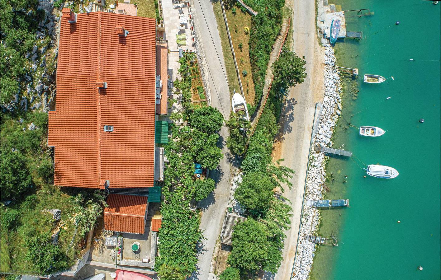 Ferienhaus für 6 Personen mit Terrasse in Trget, Ostküste Istrien
