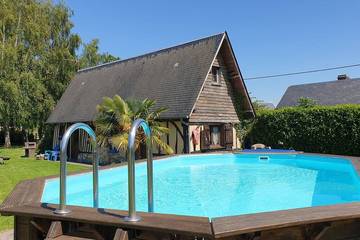 Gîte pour 4 personnes, avec piscine et jardin à Fatouville-Grestain
