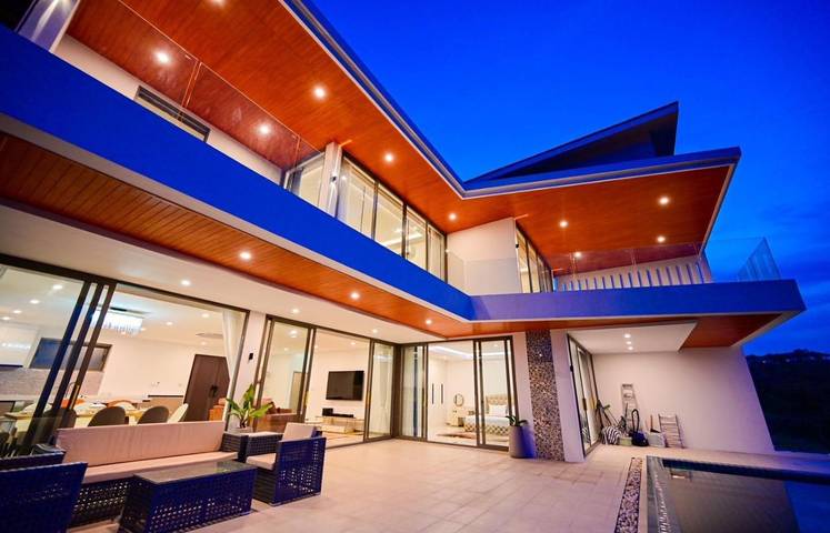 Villa mit pool für 8 Personen, mit Pool und Ausblick sowie Terrasse auf Koh Samui