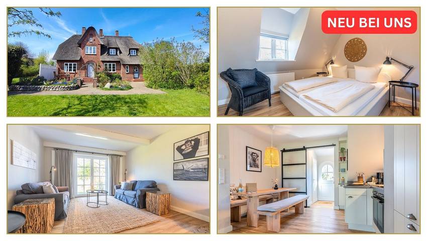 Ferienwohnung für 4 Personen, mit Ausblick und Garten, mit Haustier in Wrixum