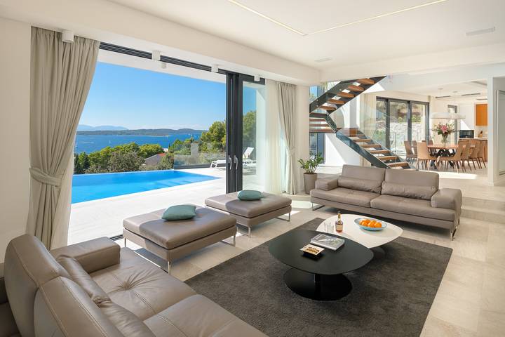 Villa für 8 Personen, mit Meerblick und Sauna auf Hvar - 4