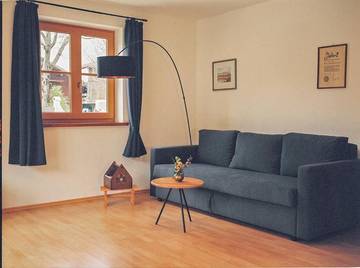 Gîte pour 4 personnes, avec jardin ainsi que vue et terrasse dans Rottau