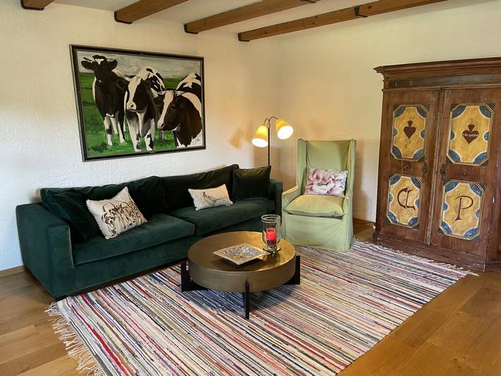 Ganze Ferienwohnung, Das Schusterhäusl - Ferienwohnung Yvonne 85 qm mit Terrasse und Garten, 1 separates Schlafzimmer in Samerberg, Bayerische Alpen