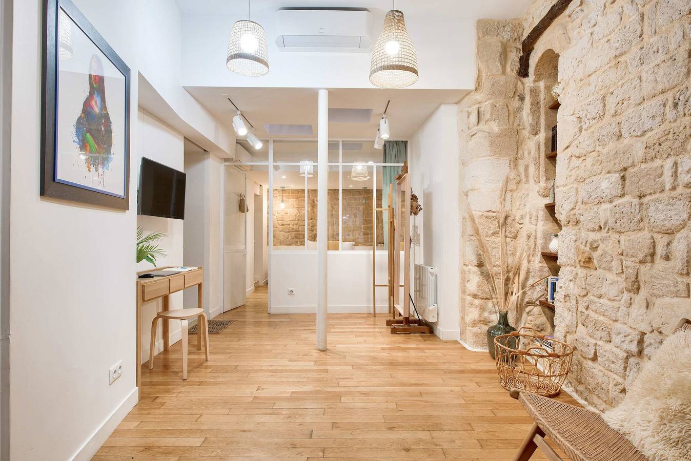 Apartamento entero, Nouvel & Authentique 90m2, 4Ch - Clim - Le Marais in Distrito 3, París
