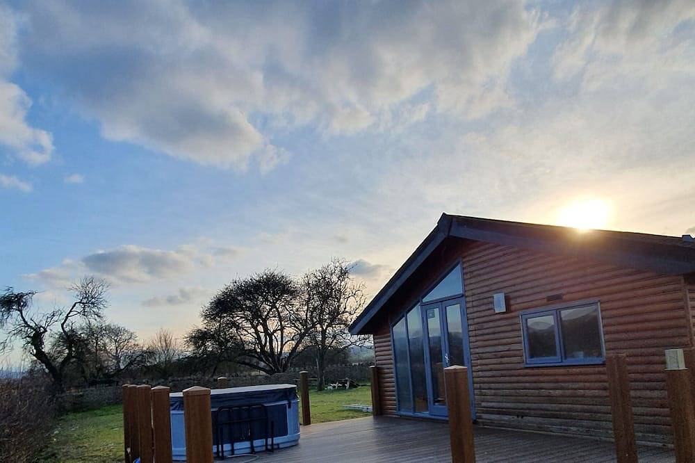 Log Cabin in the Clwydian Range in Denbighshire
