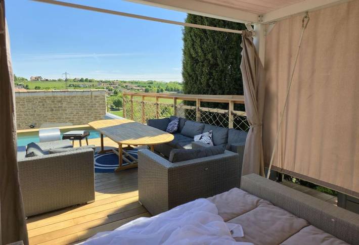 Location de vacances pour 12 personnes, avec jardin et piscine, animaux acceptés à Lacrost
