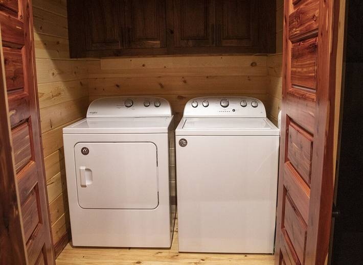 Log cabin for 12 people, with terrace, with pets in Arkansas