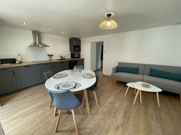 Appartement de vacances pour 5 personnes, avec jardin
